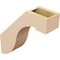 Ekena Millwork 5-inch W x 18-inch D x 18-inch H Del Monte Rough Cedar Woodgrain TimberThane Knee Brace, Primed BRCUR05X18X18DELRCPR - alternate 2